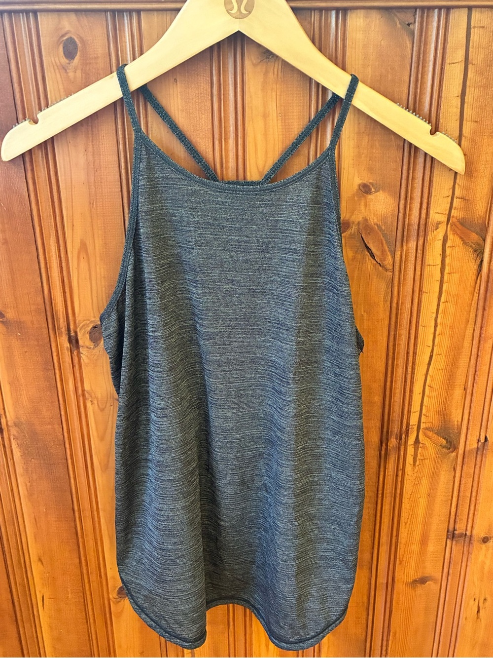 lululemon athletica Women's Heathered Dark Gray Silver* Strappy Tank